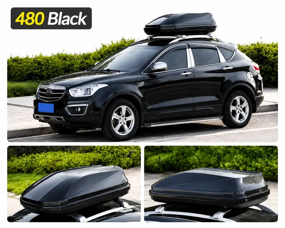 480L car roof box show on vehicle