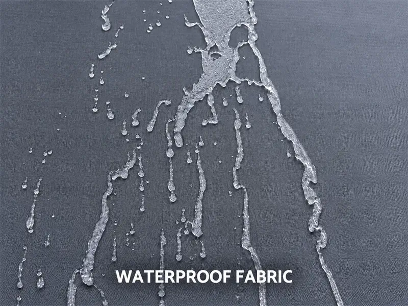 Waterproof fabric with water-repellent coating for rooftop tent