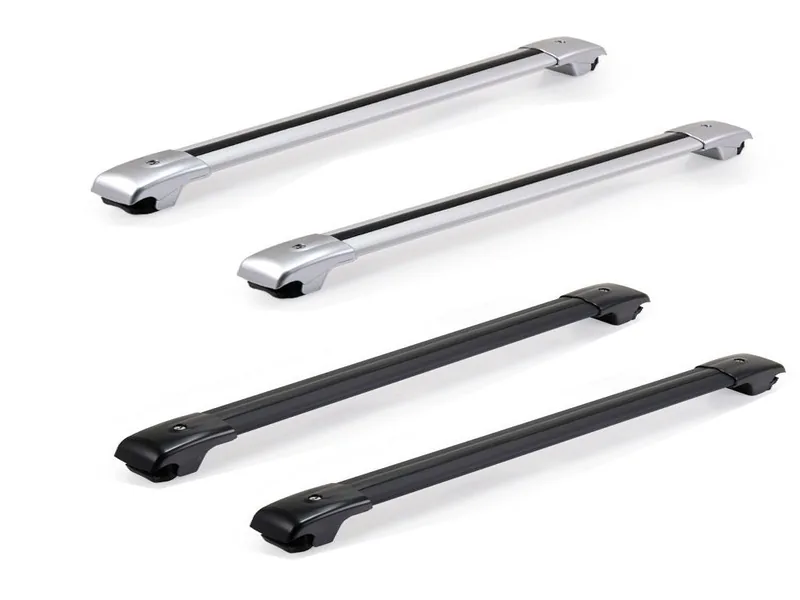 Aluminum Roof Rack Crossbars in Silver and Black for Vehicles