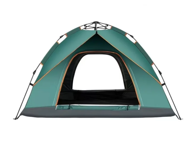 Green Pop Up Camping Tent Front View