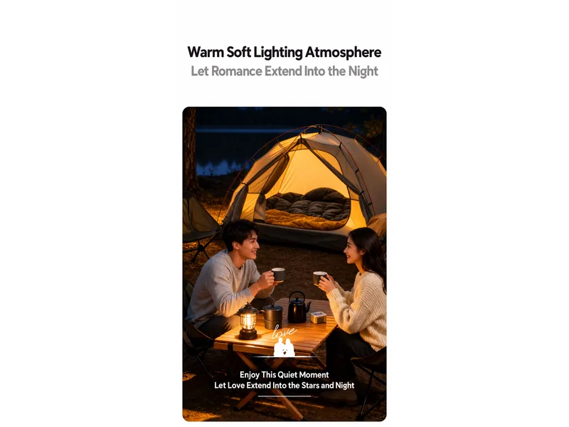Warm Soft Lighting Camping Lantern