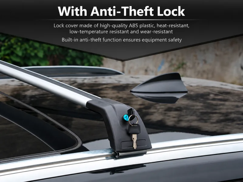 anti theft lock roof rack crossbars