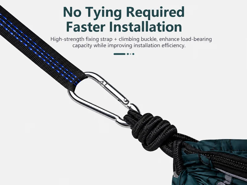 outdoor hammock no tying required faster installation