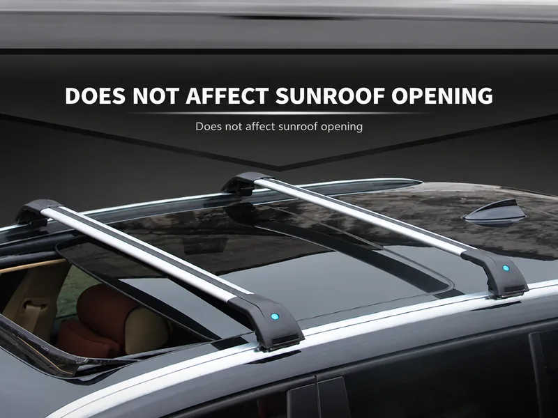 crossbar does not affect sunroof opening