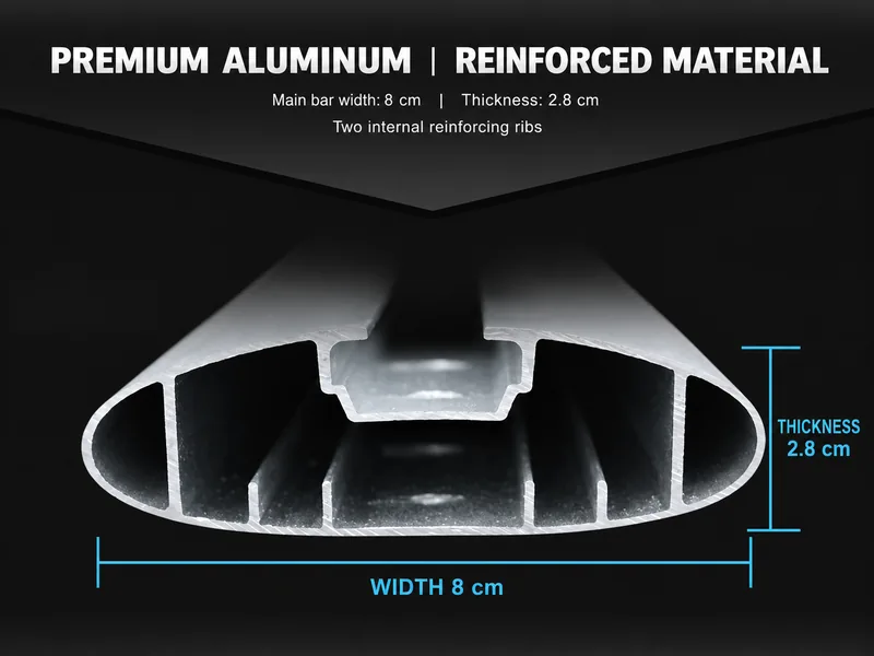 premium aluminum roof rack crossbars